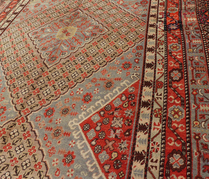 Large Antique Khotan Gallery Rug with layered Diamond design , Yellow, Orange, Brown & Gray Measures: 7'11 x 15'3 Large Antique Khotan Gallery Rug with Diamonds , Yellow, Orange Brown & Gray and multi colors. Keivan Woven Arts - Rug... - Keivan Woven ArtsMP - 467 - 852Rug