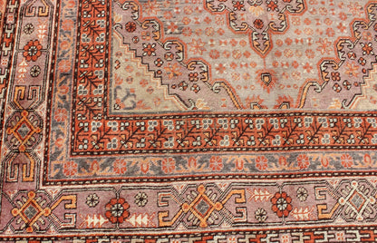 Antique Khotan Rug This delicately rendered antique Khotan rug was handcrafted in Turkestan during the early part of 20th century and displays an intricate Sub - geometric design with paired, diamond - shaped medallions. Measures: 6'5 x 13'. - Keivan Woven ArtsMP - 749 - 1927Rug