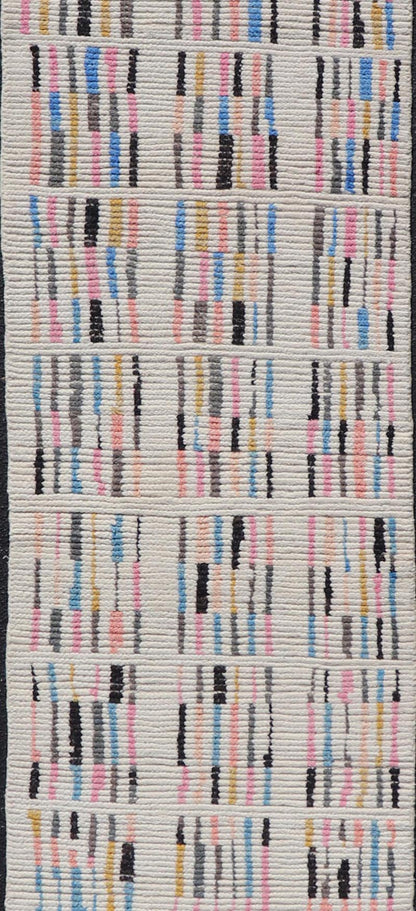 Modern Casual Hand Knotted Piled Runner With Minimalist Modern Design. rug MSE - 12119, Keivan Woven Arts country of origin / type: Afghanistan / Piled, condition: new. Measures: 2'6 x 12'4 This minimalist design runner features a modern causal co... - Keivan Woven ArtsMSE - 12119 - 25341Rug