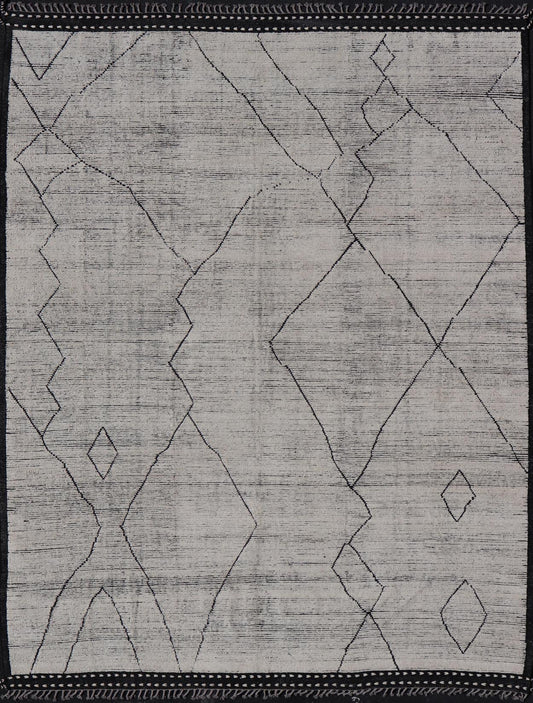 Modern Hand - Knotted Tribal Moroccan Rug in Wool with All - Over Design. Keivan Woven Arts / rug MSE - 12132, country of origin / type: Afghanistan / Modern Casual, circa Early - 21th Century. Measures: 12'2 x 15'7 This modern casual tribal Moroccan ru... - Keivan Woven ArtsMSE - 12132 - 24940Rugs