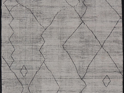 Modern Hand - Knotted Tribal Moroccan Rug in Wool with All - Over Design. Keivan Woven Arts / rug MSE - 12132, country of origin / type: Afghanistan / Modern Casual, circa Early - 21th Century. Measures: 12'2 x 15'7 This modern casual tribal Moroccan ru... - Keivan Woven ArtsMSE - 12132 - 24940Rug