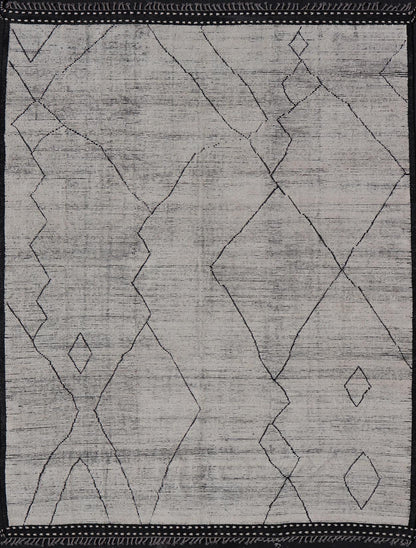 Modern Hand - Knotted Tribal Moroccan Rug in Wool with All - Over Design. Keivan Woven Arts / rug MSE - 12132, country of origin / type: Afghanistan / Modern Casual, circa Early - 21th Century. Measures: 12'2 x 15'7 This modern casual tribal Moroccan ru... - Keivan Woven ArtsMSE - 12132 - 24940Rug
