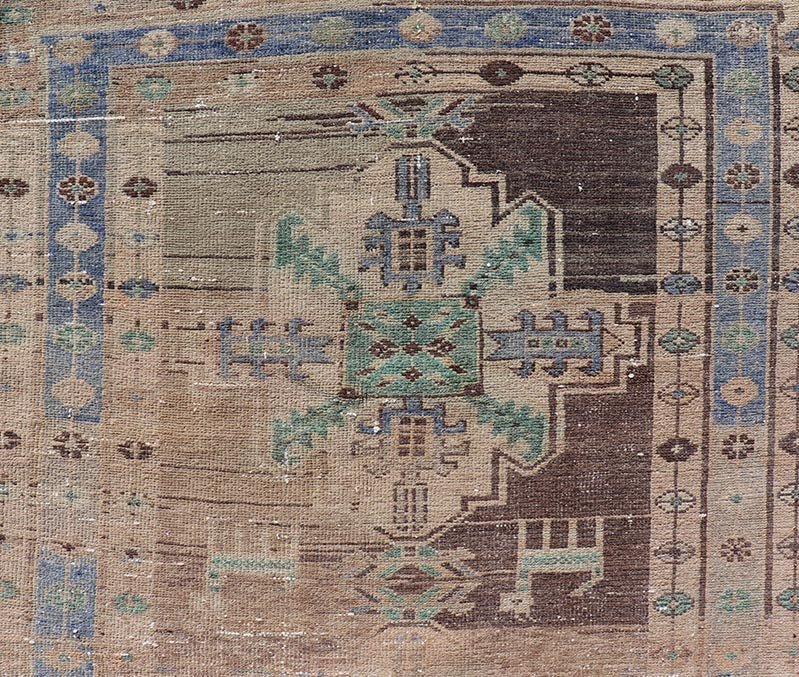 Vintage Persian Hamadan Runner in Warm Tones of Purple, Brown and Taupe. Country of Origin: Iran; Type: Hamedan; Design: Floral, Persian Floral, All - Over: rug MSE - 1251, Keivan Woven Arts. Measures: 3'4 x 9'9 This vintage Persian runner features ... - Keivan Woven ArtsMSE - 1251 - 25533Rug