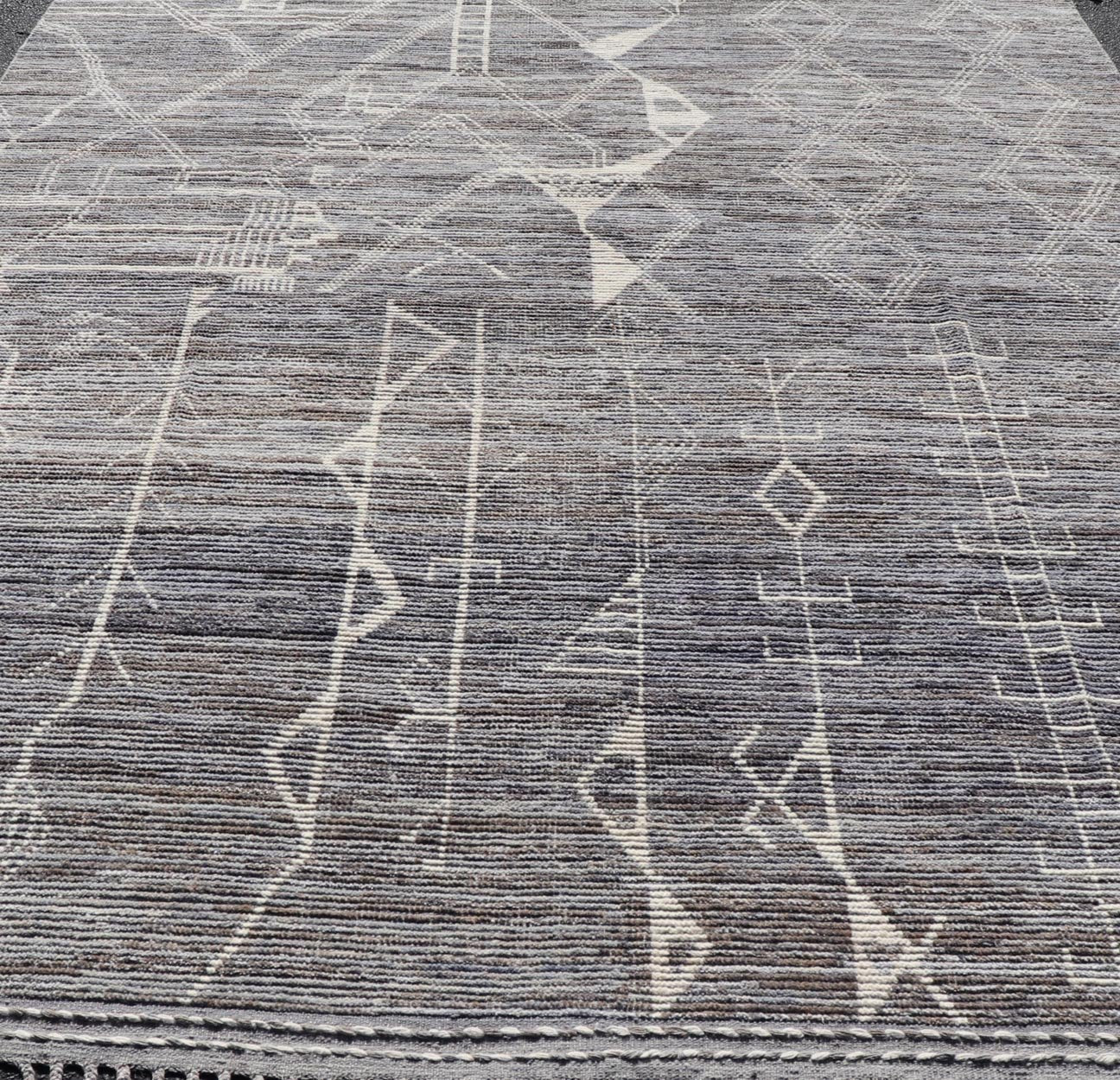 Modern Rug by Keivan Woven Arts in Wool With All - Over Sub - Geometric Tribal Design. Keivan Woven Arts; rug MSE - 12546, country of origin / type: Afghanistan / Modern Casual, circa Early - 21th Century. Measures: 8'8 x 12'2 This modern casual tribal r... - Keivan Woven ArtsMSE - 12546 - 25365Rug