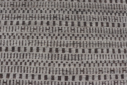 Modern Large Rug in Wool with Geometric Design in Brown, Charcoal, and Ivory. Keivan Woven Arts /rug MSE - 12550, country of origin / type: Afghanistan / Modern Casual, circa Early - 21th Century. Measures: 9'10 x 14'0 This modern casual modern rug ... - Keivan Woven ArtsMSE - 12550 - 25371Rug