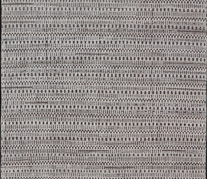 Modern Large Rug in Wool with Geometric Design in Brown, Charcoal, and Ivory. Keivan Woven Arts /rug MSE - 12550, country of origin / type: Afghanistan / Modern Casual, circa Early - 21th Century. Measures: 9'10 x 14'0 This modern casual modern rug ... - Keivan Woven ArtsMSE - 12550 - 25371Rug