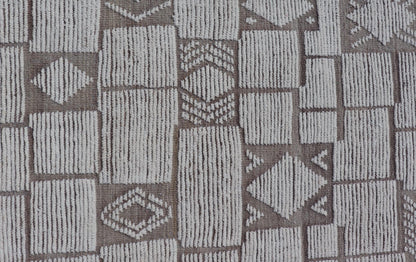 Large Modern Hand - Knotted Moroccan Rug in Wool with Sub - Geometric Design. Keivan Woven Arts; rug MSE - 12553, country of origin / type: Afghanistan / Modern Casual, circa Early - 21th Century. Measures: 11'6 x 18'3 This modern casual tribal rug has ... - Keivan Woven ArtsMSE - 12553 - 25377Rug