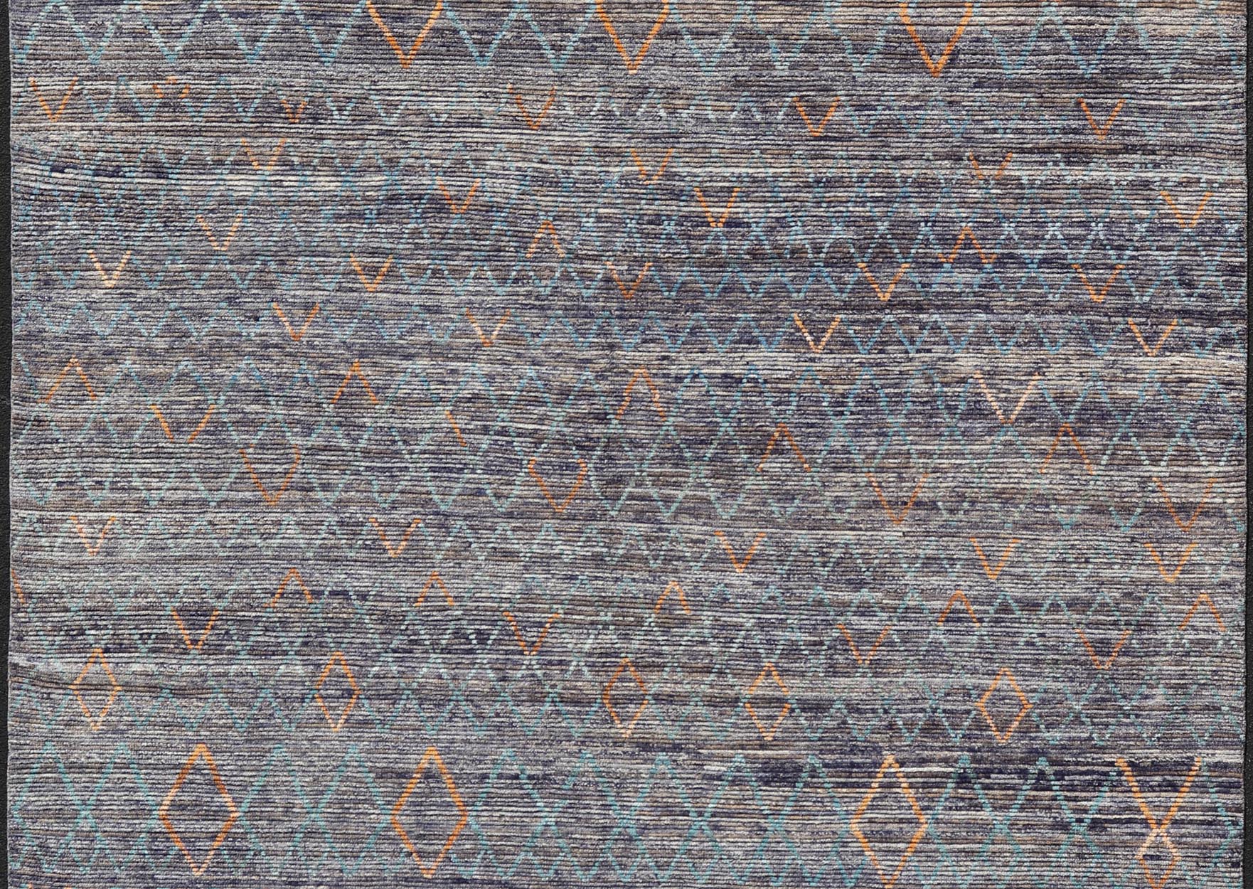 Modern Hand - Knotted Rug with All - Over Geometric Moroccan Design With Color. Keivan Woven Arts; rug MSE - 12573 country of origin / type: Afghanistan / Modern Casual, circa Early - 21th century. Measures: 11'9 x 15'10 This modern casual tribal rug ha... - Keivan Woven ArtsMSE - 12573 - 25389Rug