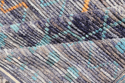 Modern Hand - Knotted Rug with All - Over Geometric Moroccan Design With Color. Keivan Woven Arts; rug MSE - 12573 country of origin / type: Afghanistan / Modern Casual, circa Early - 21th century. Measures: 11'9 x 15'10 This modern casual tribal rug ha... - Keivan Woven ArtsMSE - 12573 - 25389Rug