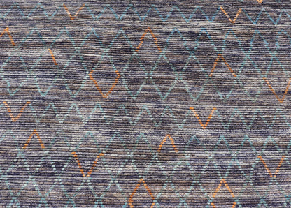 Modern Hand - Knotted Rug with All - Over Geometric Moroccan Design With Color. Keivan Woven Arts; rug MSE - 12573 country of origin / type: Afghanistan / Modern Casual, circa Early - 21th century. Measures: 11'9 x 15'10 This modern casual tribal rug ha... - Keivan Woven ArtsMSE - 12573 - 25389Rug