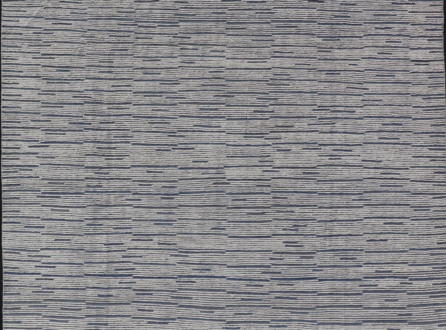 Keivan Woven Arts Moroccan Modern Casual Rug in Blue and White Tones With Hi - Low Design. Keivan Woven Arts / rug MSE - 12635, country of origin / type: Afghanistan. Modern Rug, Modern Design, Modern Casual, Casual design. Measures: 9'9 x 14'9 The ... - Keivan Woven ArtsMSE - 12635 - 25407Rug
