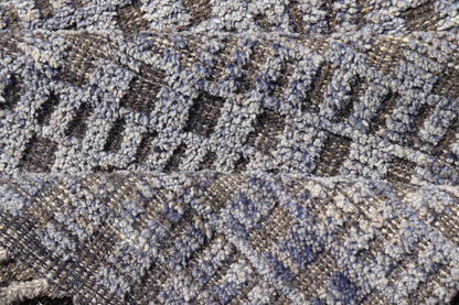 Modern Casual Piled Runner in Purple & Brown Colors With Minimalist Design. Keivan Woven Arts / rug MSE - 12692, country of origin / type: Afghanistan / Piled, condition: new. Measures: 2'6 x 10'1 This Minimalist design runner features a modern p... - Keivan Woven ArtsMSE - 12692 - 25419Rug