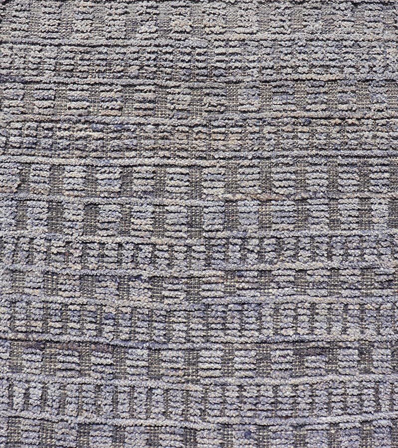 Modern Casual Piled Runner in Purple & Brown Colors With Minimalist Design. Keivan Woven Arts / rug MSE - 12692, country of origin / type: Afghanistan / Piled, condition: new. Measures: 2'6 x 10'1 This Minimalist design runner features a modern p... - Keivan Woven ArtsMSE - 12692 - 25419Rug