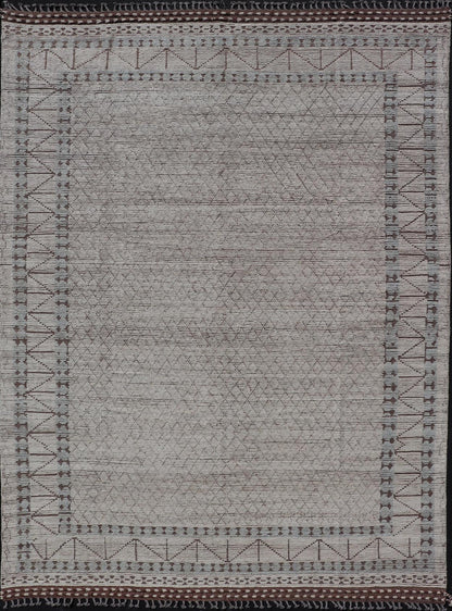 Large Modern Moroccan Abstract Rug With All - Over Design By Keivan Woven Arts. Keivan Woven Arts; rug MSE - 12796 Country of Origin: Afghanistan Type: Modern Casual Design/ Moroccan Design. Measures: 10'1 x 14'3 This large modern casual features e... - Keivan Woven ArtsMSE - 12796 - 25455Rug