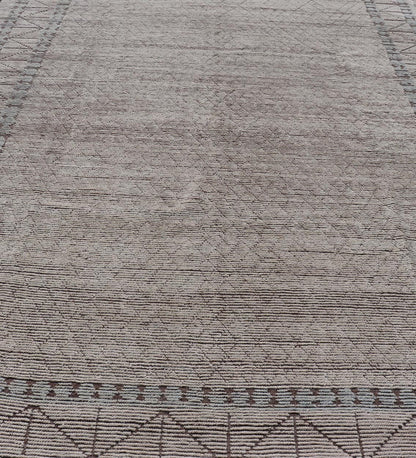 Large Modern Moroccan Abstract Rug With All - Over Design By Keivan Woven Arts. Keivan Woven Arts; rug MSE - 12796 Country of Origin: Afghanistan Type: Modern Casual Design/ Moroccan Design. Measures: 10'1 x 14'3 This large modern casual features e... - Keivan Woven ArtsMSE - 12796 - 25455Rug