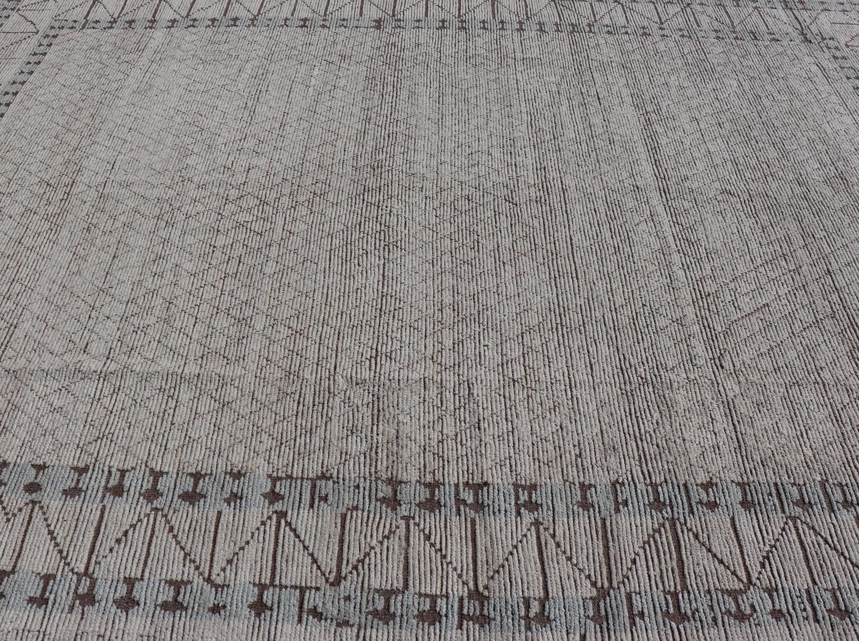 Large Modern Moroccan Abstract Rug With All - Over Design By Keivan Woven Arts. Keivan Woven Arts; rug MSE - 12796 Country of Origin: Afghanistan Type: Modern Casual Design/ Moroccan Design. Measures: 10'1 x 14'3 This large modern casual features e... - Keivan Woven ArtsMSE - 12796 - 25455Rug