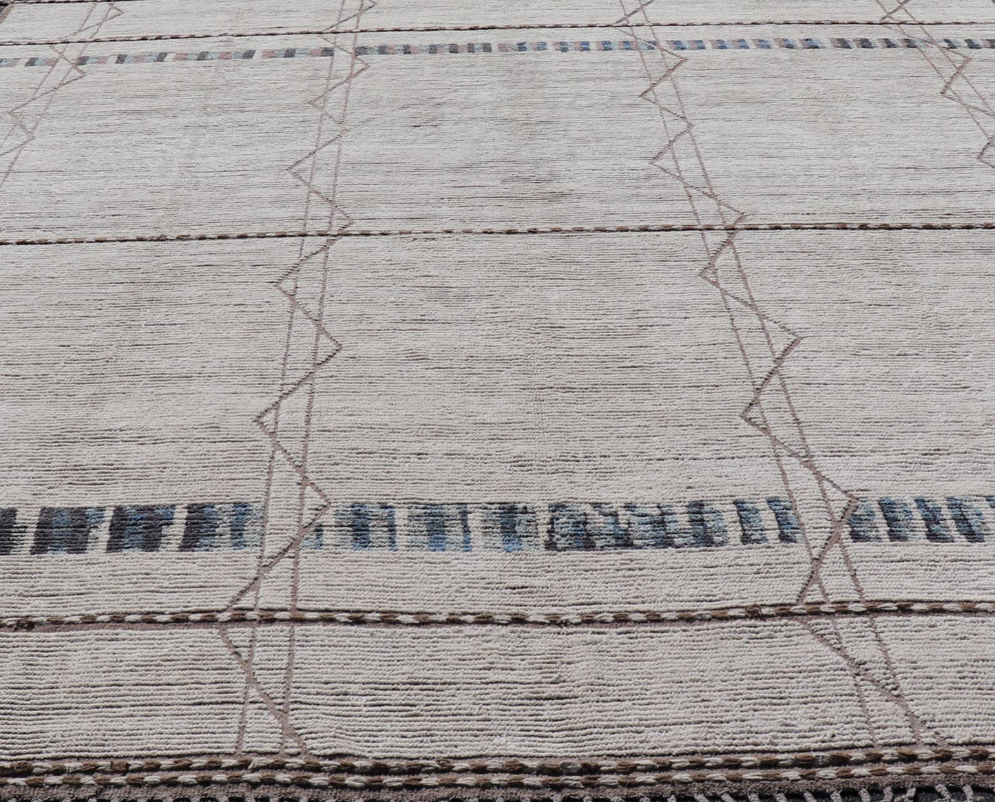 Modern Hand - Knotted Tribal Moroccan Rug in Wool with All - Over Design. Keivan Woven Arts / rug MSE - 12846, country of origin / type: Afghanistan / Modern Casual, circa Early - 21th Century. Measures: 11'10 x 15'2 This modern casual tribal Moroccan r... - Keivan Woven ArtsMSE - 12846 - 25473Rug