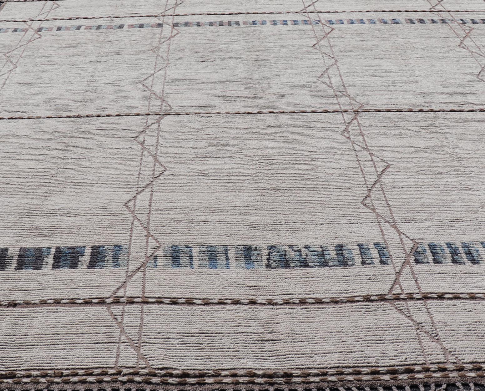 Modern Hand - Knotted Tribal Moroccan Rug in Wool with All - Over Design. Keivan Woven Arts / rug MSE - 12846, country of origin / type: Afghanistan / Modern Casual, circa Early - 21th Century. Measures: 11'10 x 15'2 This modern casual tribal Moroccan r... - Keivan Woven ArtsMSE - 12846 - 25473Rug