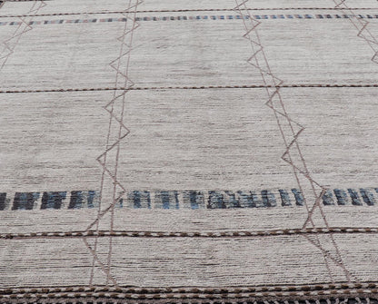 Modern Hand - Knotted Tribal Moroccan Rug in Wool with All - Over Design. Keivan Woven Arts / rug MSE - 12846, country of origin / type: Afghanistan / Modern Casual, circa Early - 21th Century. Measures: 11'10 x 15'2 This modern casual tribal Moroccan r... - Keivan Woven ArtsMSE - 12846 - 25473Rug