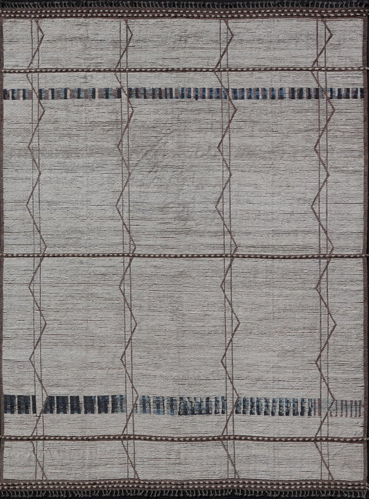 Modern Hand - Knotted Tribal Moroccan Rug in Wool with All - Over Design. Keivan Woven Arts / rug MSE - 12846, country of origin / type: Afghanistan / Modern Casual, circa Early - 21th Century. Measures: 11'10 x 15'2 This modern casual tribal Moroccan r... - Keivan Woven ArtsMSE - 12846 - 25473