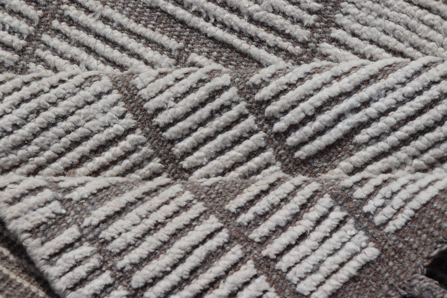 Modern Hand - Knotted Moroccan Runner with All - Over Design In Earthy Tones. Keivan Woven Arts; rug MSE - 12872, country of origin / type: Afghanistan / Modern Casual, circa early - 21th century. Measures: 2'6 x 10'5 This modern casual tribal rug has b... - Keivan Woven ArtsMSE - 12872 - 25491Rug