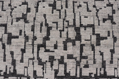 Large Moroccan Contemporary Abstract Rug in White and Black With All - Over Design by Keivan Woven Arts. Keivan Woven Arts; rug MSE - 12898 Country of Origin: Afghanistan Type: Modern Casual Design: Abstract, Geometric, Contemporary. Measures: 9'10 x 1... - Keivan Woven ArtsMSE - 12898 - 25503Rug