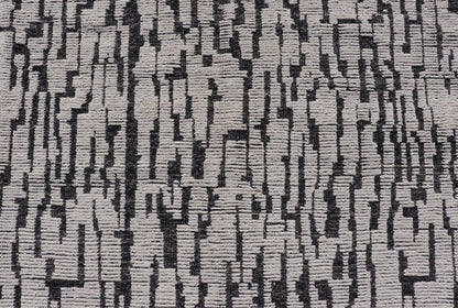 Moroccan Contemporary Abstract Rug in White and Black With All - Over Design. Keivan Woven Arts; rug MSE - 12899 Country of Origin: Afghanistan Type: Modern Casual Design: Abstract, Geometric, Contemporary. Measures: 9'10 x 15'1 This piece has uniq... - Keivan Woven ArtsMSE - 12899 - 25606Rug