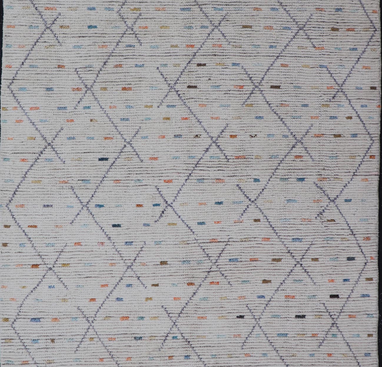 Modern Tribal Rug in Wool with Sub - Geometric Design By Keivan Woven Arts. rug MSE - 12905, Keivan Woven Arts / country of origin / type: Afghanistan / Modern Casual, circa Early - 21th century. Measures: 4'11 x 8'7 This modern casual tribal rug has ... - Keivan Woven ArtsMSE - 12905 - 25509Rug
