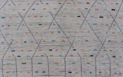 Modern Tribal Rug in Wool with Sub - Geometric Design By Keivan Woven Arts. rug MSE - 12905, Keivan Woven Arts / country of origin / type: Afghanistan / Modern Casual, circa Early - 21th century. Measures: 4'11 x 8'7 This modern casual tribal rug has ... - Keivan Woven ArtsMSE - 12905 - 25509Rug