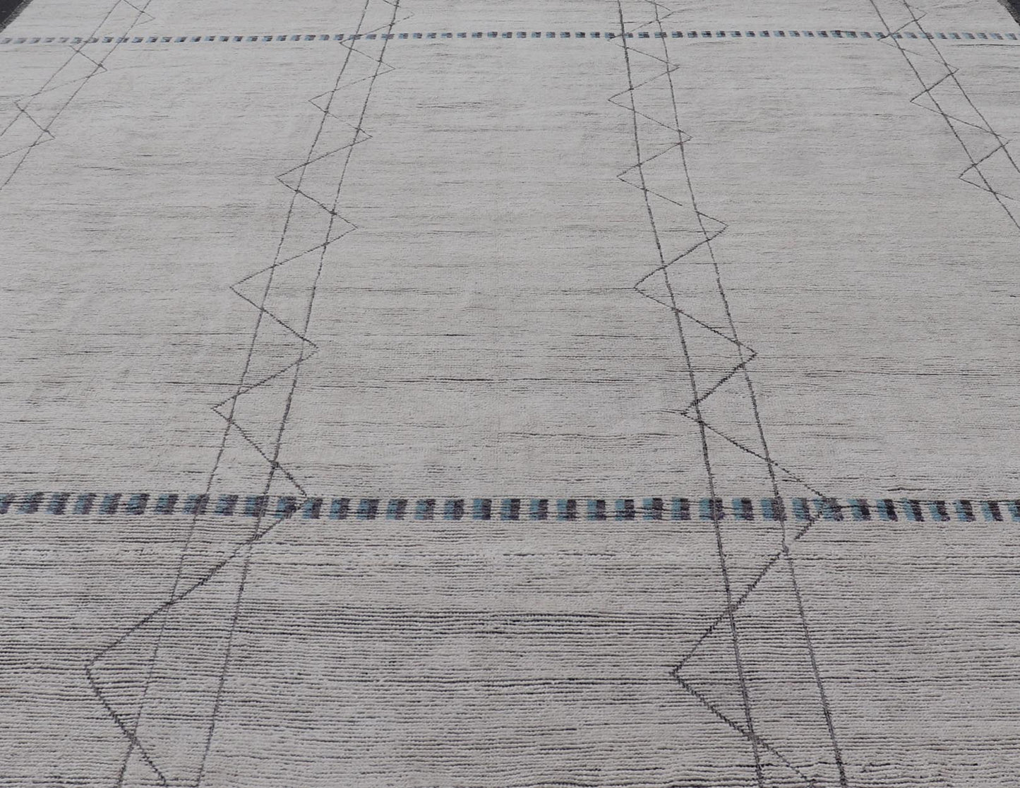 Measures: 14'1 x 18'0 Modern Rug by Keivan Woven Arts in Moroccan Style in All Over Unique Design. Keivan Woven Arts; rug MSE - 13188, country of origin / type: Afghanistan / Modern Casual, circa Early - 21th Century. This modern casual tribal r... - Keivan Woven ArtsMSE - 13188 - 25792Rug