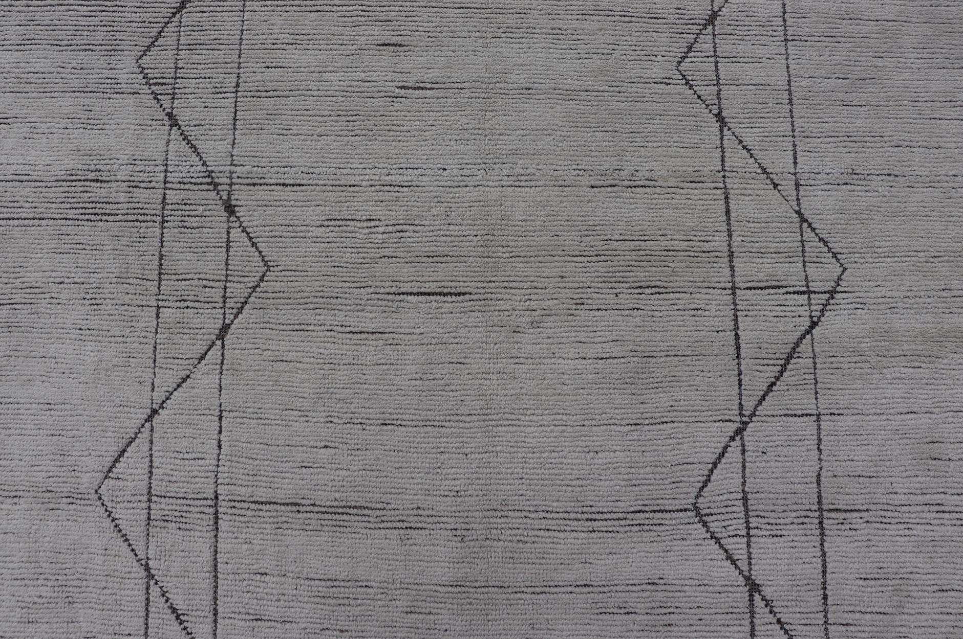 Measures: 14'1 x 18'0 Modern Rug by Keivan Woven Arts in Moroccan Style in All Over Unique Design. Keivan Woven Arts; rug MSE - 13188, country of origin / type: Afghanistan / Modern Casual, circa Early - 21th Century. This modern casual tribal r... - Keivan Woven ArtsMSE - 13188 - 25792Rug