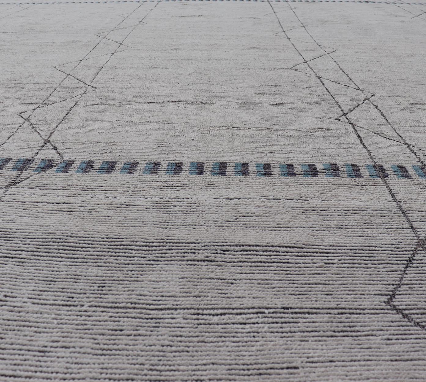 Measures: 14'1 x 18'0 Modern Rug by Keivan Woven Arts in Moroccan Style in All Over Unique Design. Keivan Woven Arts; rug MSE - 13188, country of origin / type: Afghanistan / Modern Casual, circa Early - 21th Century. This modern casual tribal r... - Keivan Woven ArtsMSE - 13188 - 25792Rug