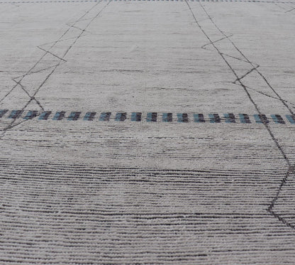 Measures: 14'1 x 18'0 Modern Rug by Keivan Woven Arts in Moroccan Style in All Over Unique Design. Keivan Woven Arts; rug MSE - 13188, country of origin / type: Afghanistan / Modern Casual, circa Early - 21th Century. This modern casual tribal r... - Keivan Woven ArtsMSE - 13188 - 25792Rug