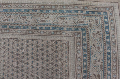 Minimalist Design Vintage Persian Tabriz Rug with All - Over Small Scale Design. Keivan Woven Arts / rug MSE - 1553, country of origin / type: Iran/ Tabriz, circa 1960. Measures: 6'6 x 10'7 This Tabriz rug features a relatively intricate and detaile... - Keivan Woven ArtsMSE - 1553 - 25575Rug