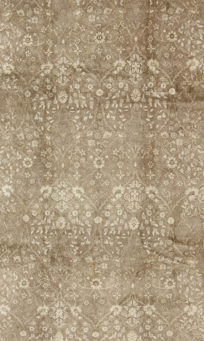 Antique Turkish Oushak Rug With All - Over Botanical Pattern in Taupe and Neutrals. Keivan Woven Arts - Antique Turkish Sivas rug with all - over botanical pattern in taupe, rug na - 54000, country of origin / type: Turkey / Sivas Oushak, circa early 20th ... - Keivan Woven ArtsNA - 54000 - 880Rug