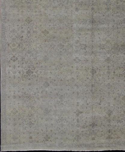Large Transitional Rug With All - Over Design in tan, Gray, Silver, Light Taupe. Large rug transitionaldesign in gray, tan, taupe with all - over geometric design, rug OB - 102422320, country of origin / type: India/ Transitional Measures:13'... - Keivan Woven ArtsOB - 102422320 - 5D68002 - 12214