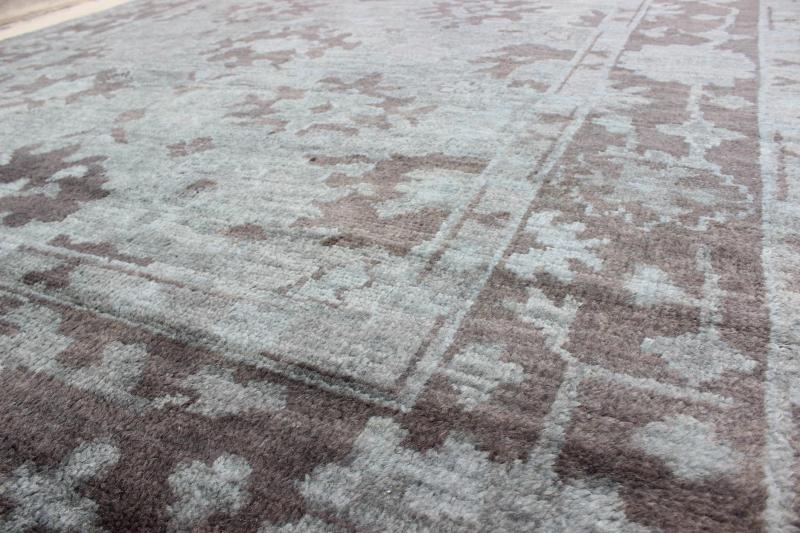 Contemporary Oushak Rug by Keivan Woven Arts . rug OB - 103432980, country of origin / type: India / Oushak, circa Early 21th century. Measures: 7'9 x 9'9 This hand - knotted modern Oushak rug features an all - over geometric design rendered in sha... - Keivan Woven ArtsOB - 103432980 - 0623026 - 6992Rug