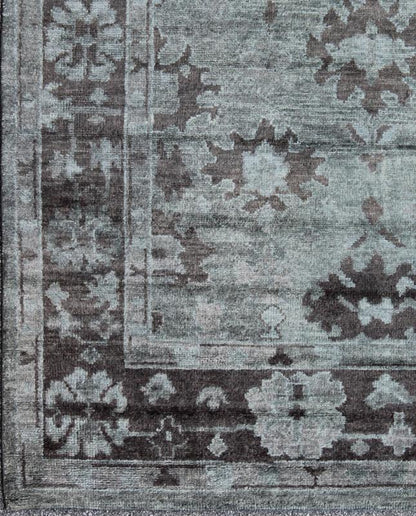 Contemporary Oushak Rug by Keivan Woven Arts . rug OB - 103432980, country of origin / type: India / Oushak, circa Early 21th century. Measures: 7'9 x 9'9 This hand - knotted modern Oushak rug features an all - over geometric design rendered in sha... - Keivan Woven ArtsOB - 103432980 - 0623026 - 6992Rug
