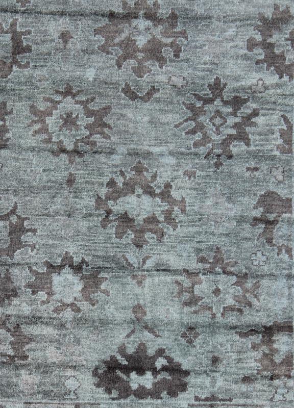 Contemporary Oushak Rug by Keivan Woven Arts . rug OB - 103432980, country of origin / type: India / Oushak, circa Early 21th century. Measures: 7'9 x 9'9 This hand - knotted modern Oushak rug features an all - over geometric design rendered in sha... - Keivan Woven ArtsOB - 103432980 - 0623026 - 6992Rug