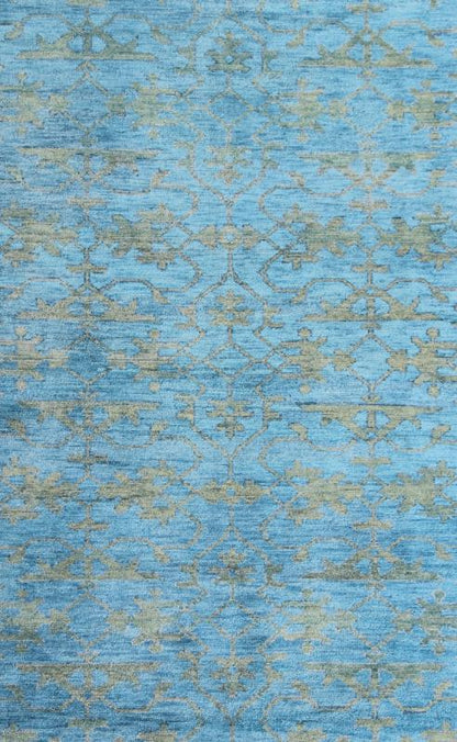 Keivan Woven Arts Large Oushak Design Rug in Blue, Gray and Yellow Green 9'6 X 13'6 Contemporary Oushak Design Rug in Blue, Gray and Yellow Green. Keivan Woven Arts, OB - 103433434, Contemporary Oushak Design rug - Measures: 9'6 x 13'6 ... - Keivan Woven ArtsOB - 103433434 - 0623024 - 7006Rug