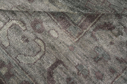 Large Modern Tribal Medallion Khotan in Muted Earthy Green Colors Measures 12'0 x 15'0 The border has tribal markings in a rich green brown color, atop a rustic blend of forest green background. The field remains the same forest green c... - Keivan Woven ArtsOB - 103434781 - 6230017 - 21084Rug