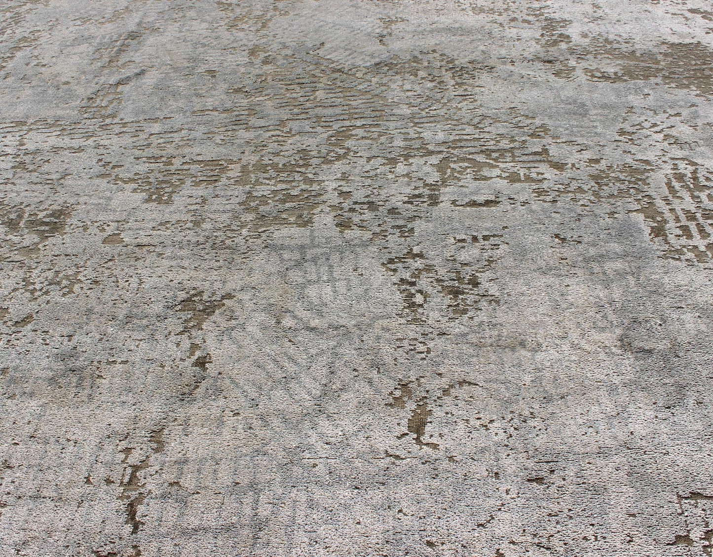 Keivan Woven Arts Modern Rug With warm Cream, Light Brown & Off White. This modern rug by Keivan Woven Arts has been hand - knotted and features an all - over abstract design rendered in cream, brown, off white and tan tones; making it a marvelous f... - Keivan Woven ArtsOB - 104666393 - 9322Rug