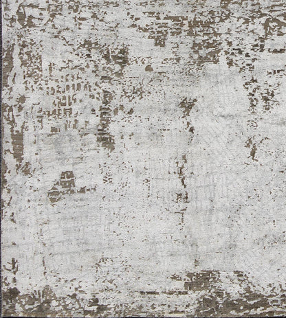 Keivan Woven Arts Modern Rug With warm Cream, Light Brown & Off White. This modern rug by Keivan Woven Arts has been hand - knotted and features an all - over abstract design rendered in cream, brown, off white and tan tones; making it a marvelous f... - Keivan Woven ArtsOB - 104666393 - 9322Rug