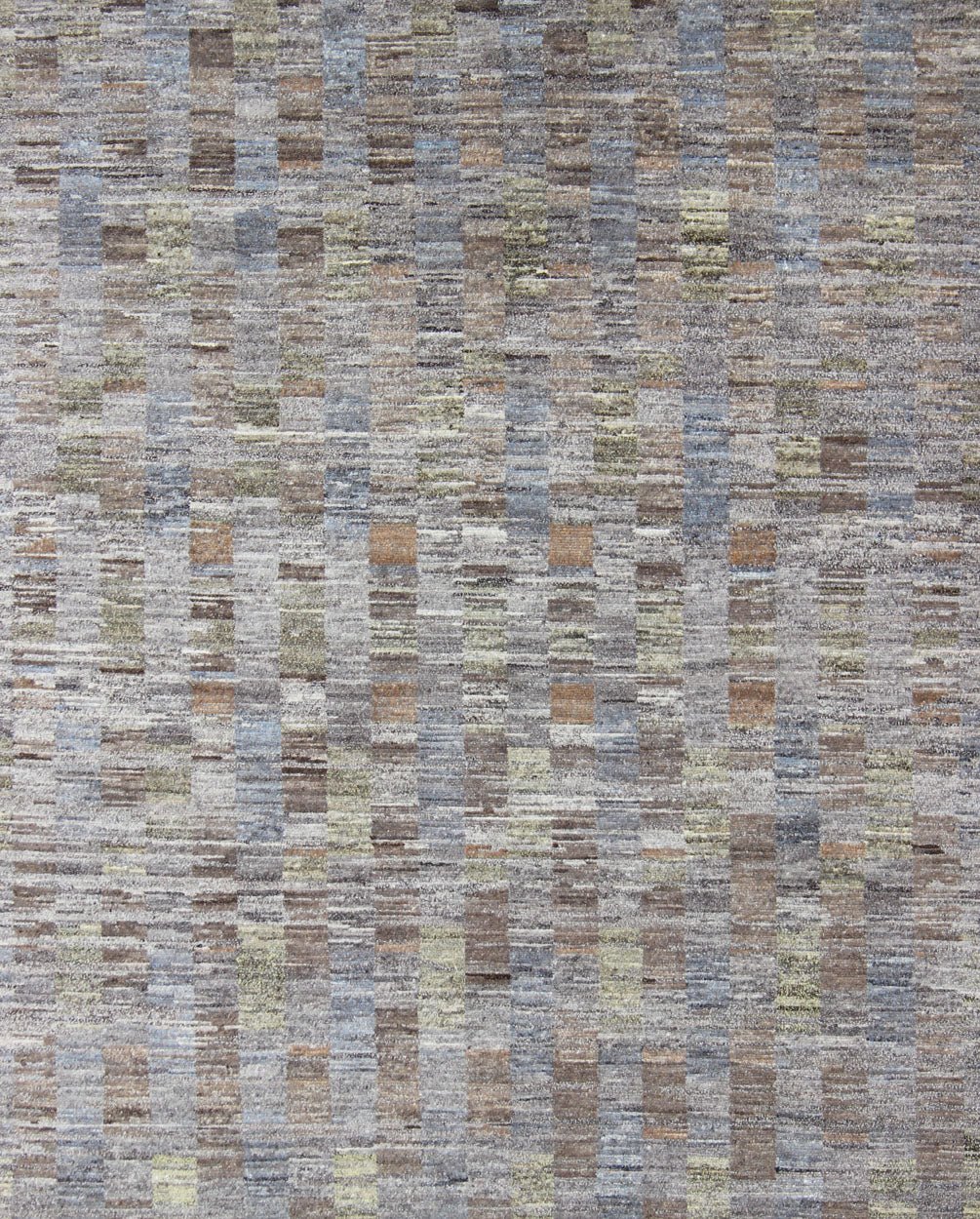 Modern Hand Knotted Tibetan Wool Rug with Gray, Green, and Light Brown. Finely woven Modern Tibetan Wool Rug. Keivan Woven Arts rug Ob - 10511033, Modern Tibetan design Wool hand knotted Rug. 8'0 X 10'0 This hand - knotted rug with modern d... - Keivan Woven ArtsOB - 10511033 - 480004 - 10914Rug