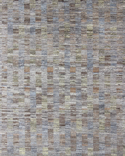 Modern Hand Knotted Tibetan Wool Rug with Gray, Green, and Light Brown. Finely woven Modern Tibetan Wool Rug. Keivan Woven Arts rug Ob - 10511033, Modern Tibetan design Wool hand knotted Rug. 8'0 X 10'0 This hand - knotted rug with modern d... - Keivan Woven ArtsOB - 10511033 - 480004 - 10914Rug