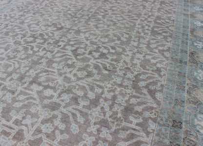 Keivan Woven Arts Hand - Knotted Khotan Rug in with All - Over Sub - Geometric Design Modern Hand - Knotted Khotan Rug in with All - Over Sub - Geometric Design This modern Indian Khotan rug has been hand - knotted in wool and features an all - over sub - geomet... - Keivan Woven ArtsOB - 9379584 - 6460001 - 9673Rug