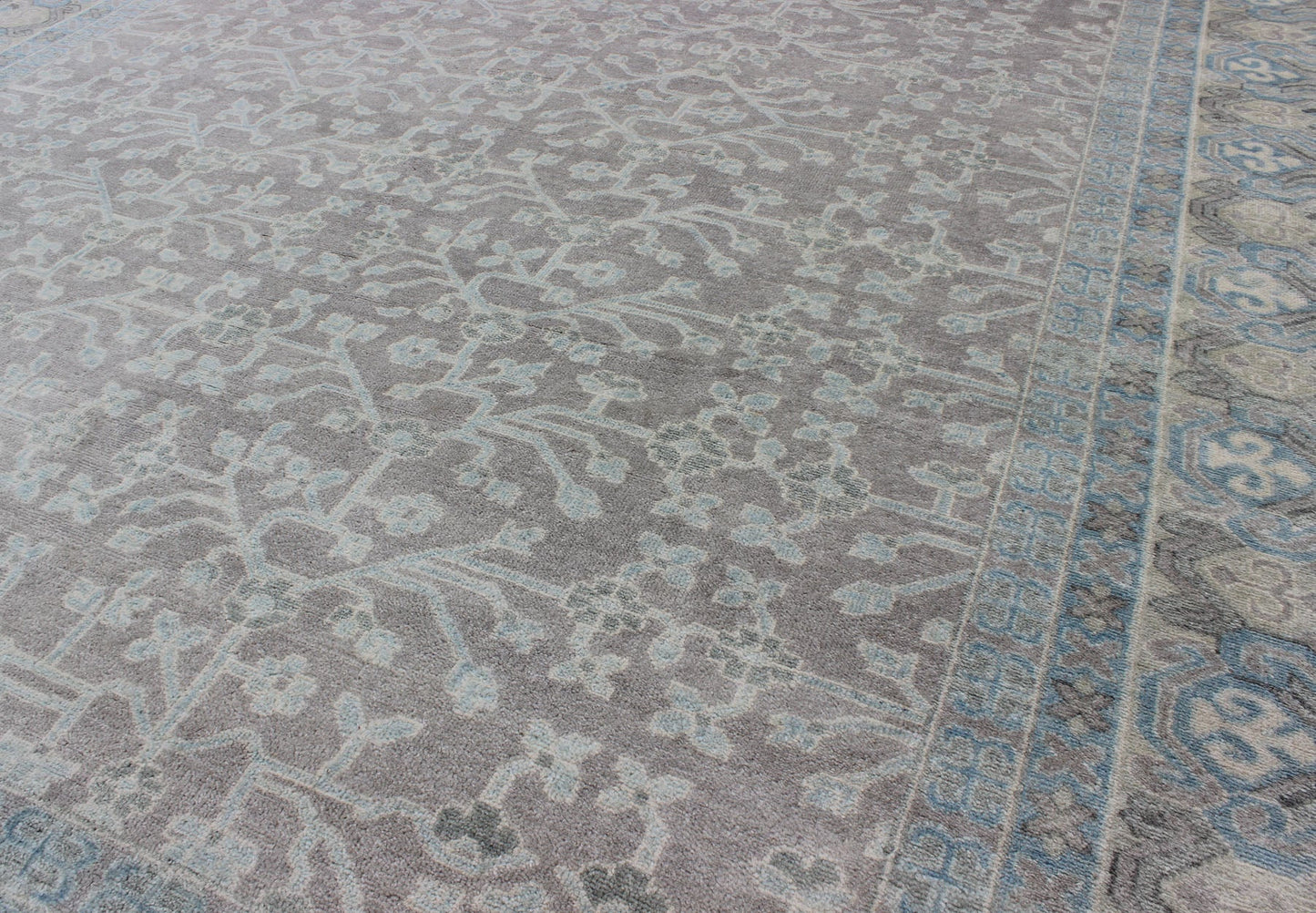 Keivan Woven Arts Khotan Rug in Wool with All - Over Design. Keivan Woven Arts; rug OB - 9379586 - 6460001, country of origin / type: India / Khotan, circa Early 21st Century. Measures: 8'9 x 11'9 This modern Indian Khotan rug has been hand - knotted in... - Keivan Woven ArtsOB - 9379586 - 6460001 - 9677Rug