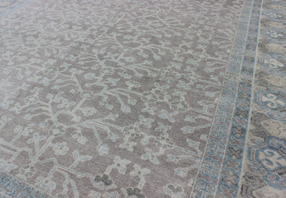 Keivan Woven Arts Khotan Rug in Wool with All - Over Design. Keivan Woven Arts; rug OB - 9379586 - 6460001, country of origin / type: India / Khotan, circa Early 21st Century. Measures: 8'9 x 11'9 This modern Indian Khotan rug has been hand - knotted in... - Keivan Woven ArtsOB - 9379586 - 6460001 - 9677Rug