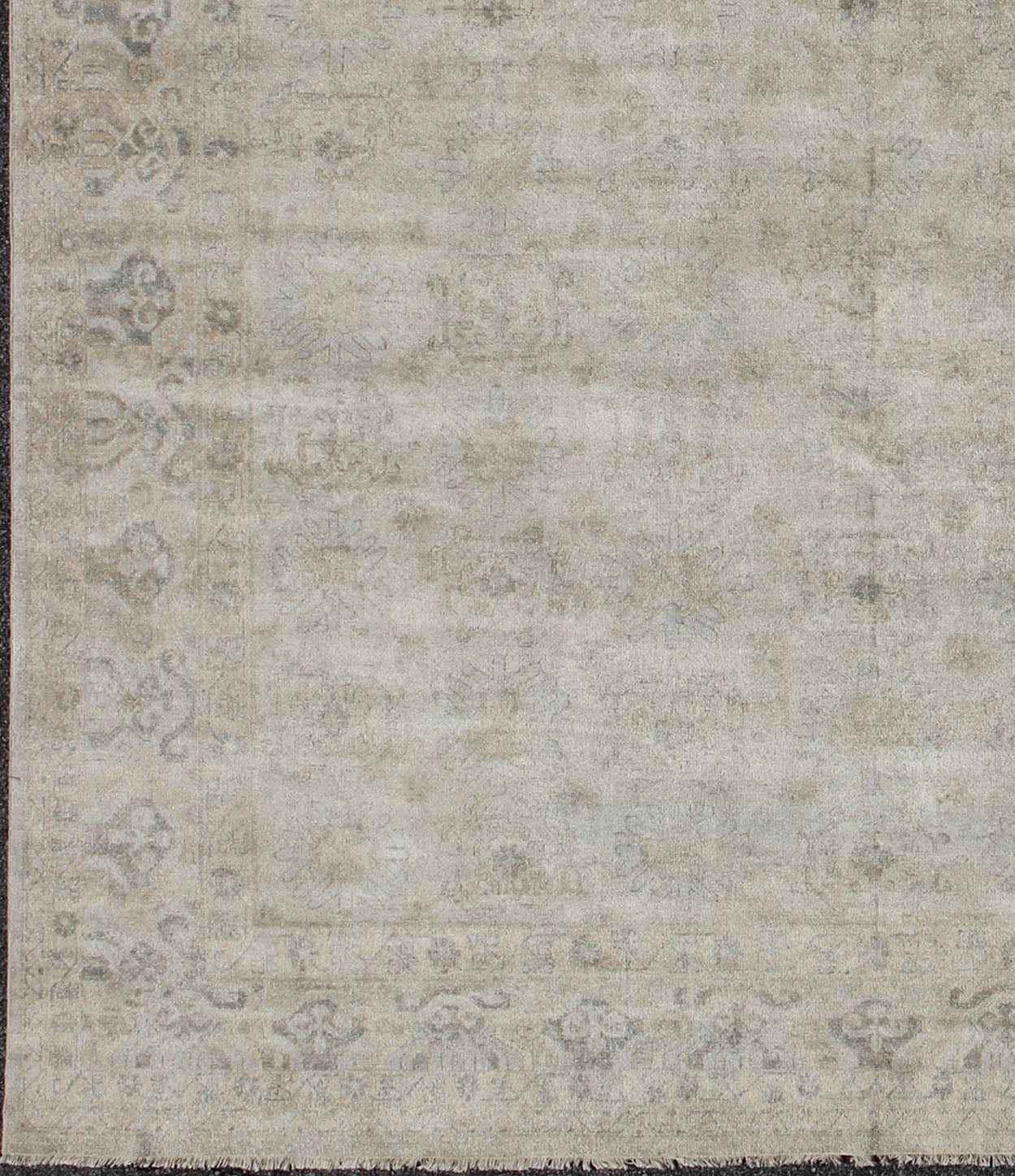 Large Muted Modern Khotan Rug with All - Over Sub - Geometric Motifs Modern Khotan Rug, rug OB - 9413619 - 592009, country of origin / type: India / Khotan, circa Early - 21st Century. Measures: 12'0 x 15'0. - Keivan Woven ArtsOB - 9413619 - 592009 - 8529Rug