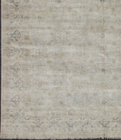 Large Muted Modern Khotan Rug with All - Over Sub - Geometric Motifs Modern Khotan Rug, rug OB - 9413619 - 592009, country of origin / type: India / Khotan, circa Early - 21st Century. Measures: 12'0 x 15'0. - Keivan Woven ArtsOB - 9413619 - 592009 - 8529Rug